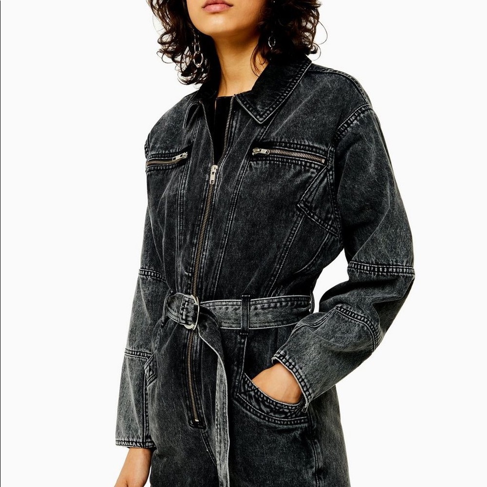 NWT Topshop IDOL Acid Wash Boilersuit